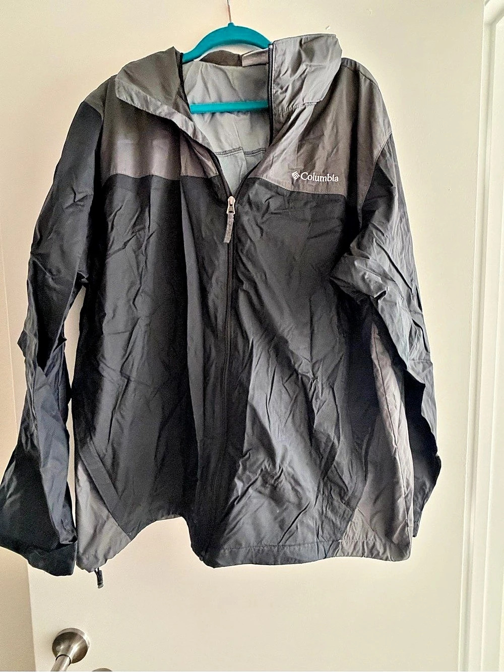 Columbia Men's Watertight II Jacket Windbreaker Black & Gray XXL